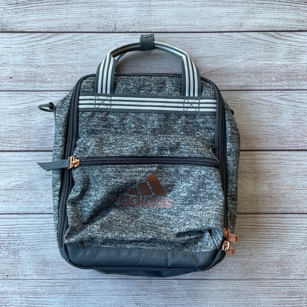 Adidas Gray Sketched Insulated Lunch Box